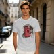 Olive T-Shirt with Retro Cartoon Gas Can 'Aged Like Fine' Print