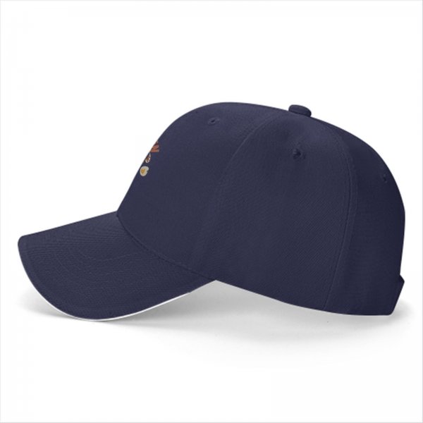 Black Baseball Cap With Cute Neko Ramen Cat Bowl Graphic
