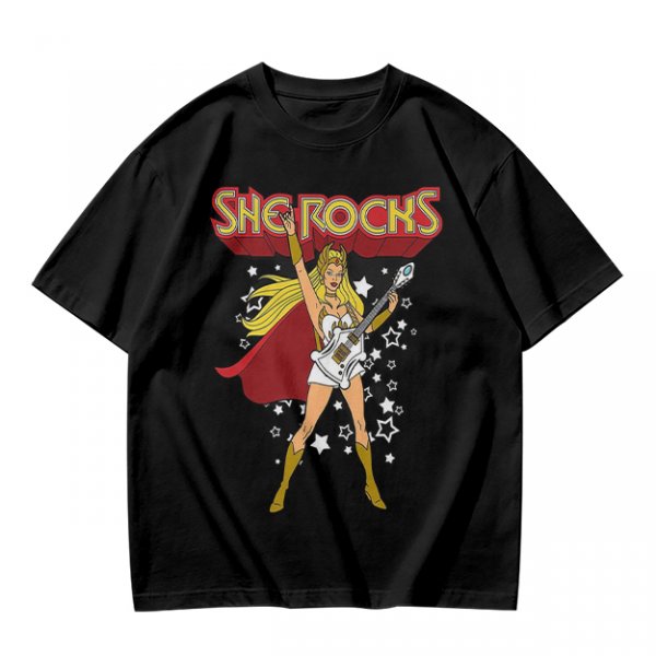 Olive Green She-Ra 'She Rocks' Graphic T-Shirt