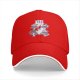 Black baseball cap with cute Mount Fuji character graphic design