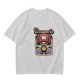 Olive T-Shirt with Tony Tony Chopper Lifting Weights Graphic