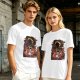 Olive Anime Graphic T-Shirt With Straw Hat Character Design