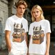 Olive t-shirt with Appa in a box that says Adopt me I'm Lost