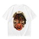 Olive Halloween Trick or Treat Skull Jack-o'-lantern Graphic T-Shirt
