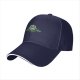 Black Baseball Cap With Forest Spirit Graphic Design