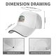 Black baseball cap with grumpy cat vacuuming cleaning design