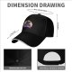 Black baseball cap featuring Toothless dragon and moon graphic