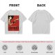 Olive t-shirt with vintage Dimitrescu red wine graphic print