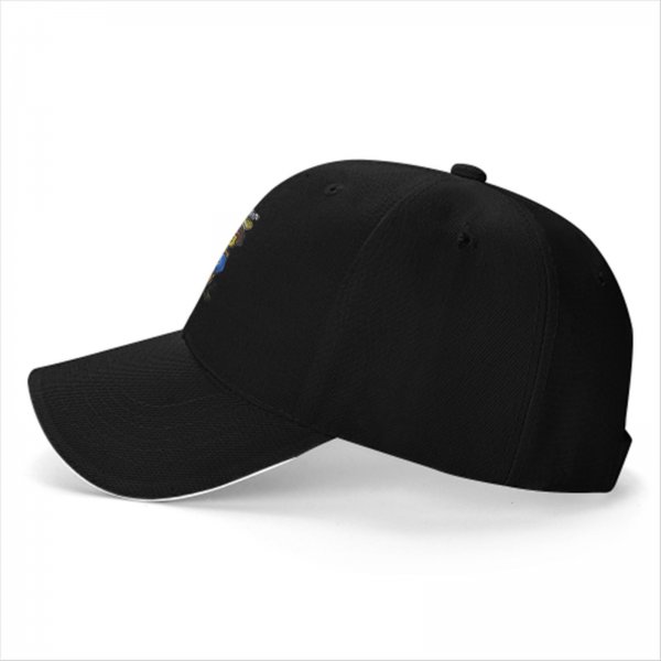 Black Baseball Cap With Lego Brix Graphic Print