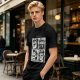 Olive T-Shirt with Retro Mario Brother Character Grid Art