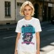 Olive t-shirt with 'In My Defense I Was Left Unsupervised' graphic