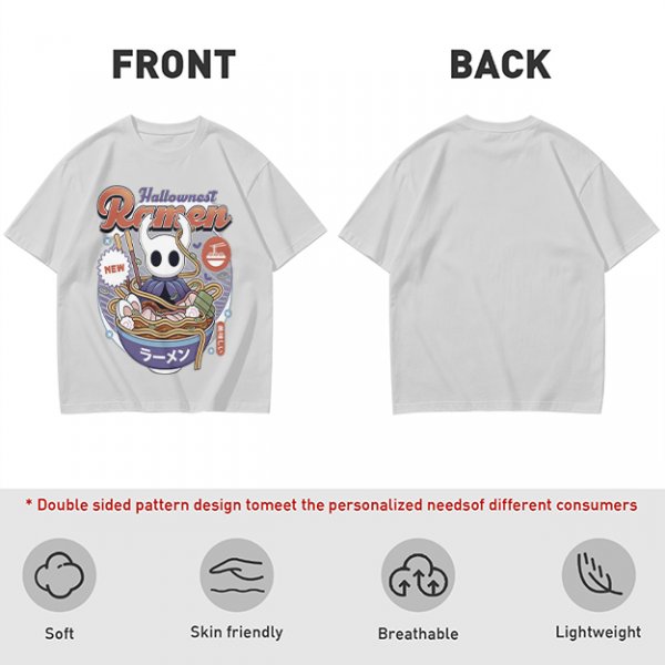 Hollow Knight Hallownest Ramen Graphic T-Shirt Design