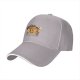 Black baseball cap with retro espresso coffee cup graphic