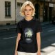 Olive T-Shirt With Skull Silhouette Print Featuring Forest Spirits