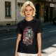 Halloween Monster Characters Driving Vintage Car Graphic T-Shirt