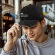 Black baseball cap with funny work would not recommend five star rating print