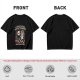Olive graphic t-shirt with 'No longer fighting with my demons we're friends now' print