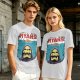 Olive Graphic T-Shirt with Skeletor Jaws Parody Art