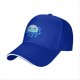 Black Baseball Cap With Cute Kawaii Light Blue Jellyfish Print