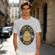 Owl giving middle finger funny graphic olive green t-shirt