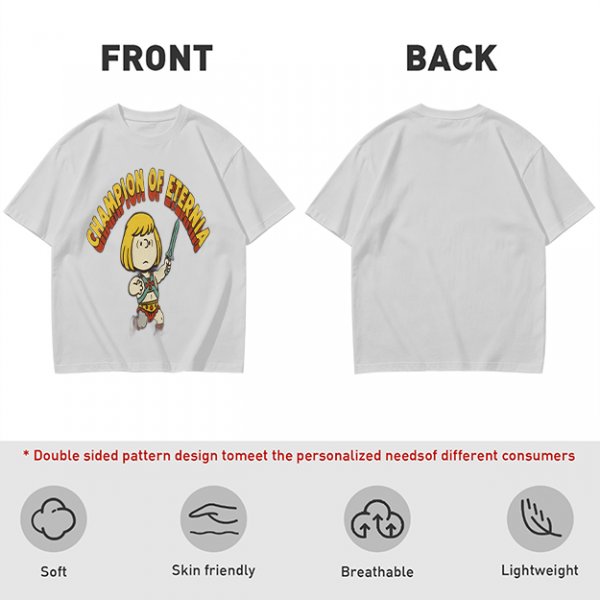 Champion of Eternia Cartoon Character Graphic T-Shirt