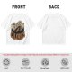 Olive Green Graphic T-Shirt with Burned Calories Print