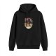 Black Hoodie With Monster Ramen Bowl Graphic Print