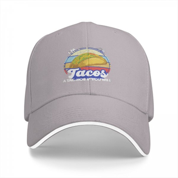 I'm Here For Tacos A Tac-Hoe If You Will Black Baseball Cap