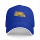 Black baseball cap with capybara snack box graphic
