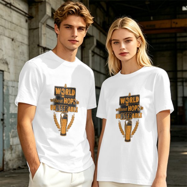 A World Without Hops Is Unbeerable Beer Lover T-Shirt