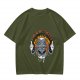 Olive t-shirt with 'I'm a Hot Mess' melting earth graphic