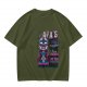 Olive T-Shirt with Papa's Tiki Paradise Skull Graphic