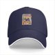 Black Baseball Cap With Japanese Style Sushi Chef Cat Print