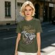 Make Coffee Not War Skeleton Hand Graphic T-Shirt