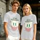 Olive Graphic Tee With Angry Coffee Cup I Need More Print