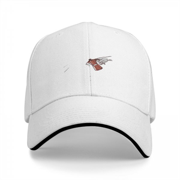 Black Baseball Cap With Detailed Pistol Graphic Design