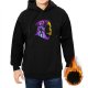 Black hoodie with Skeletor graphic design