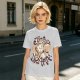 Olive t-shirt with 'More Coffee Less Drama' and moka pot graphic