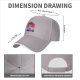 Black baseball cap with anime sunset graphic print