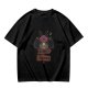 Olive Graphic T-Shirt with Cute Mothman Respect The Locals Print