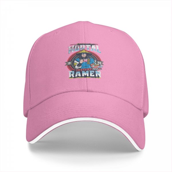 Mortal Instant Ramen Graphic Black Baseball Cap