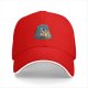 Black Baseball Cap with Whimsical Fantasy Character Art Print