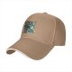 Black Baseball Cap With Mermaid Coffee Lover Graphic Design