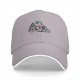Black Baseball Cap with T-Rex Dinosaur and Christmas Tree Design