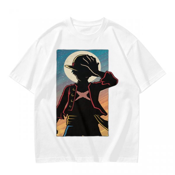 Olive Anime Character Silhouette Graphic T-Shirt
