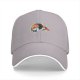 Black Baseball Cap With Cute Koi Fish Water Splash Artwork