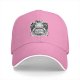 Black Baseball Cap With Frog Knight Graphic Print