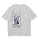 Olive T-Shirt With The Wizard Tarot Card Style Graphic Print