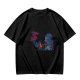 Olive T-Shirt With Dark Souls Knight At Campfire Death Sign Print