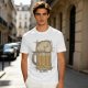 Beer Mug with Golden Ratio Graphic Novelty T-Shirt Print